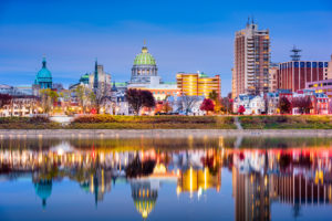 Harrisbug Pennsylvania Skyline